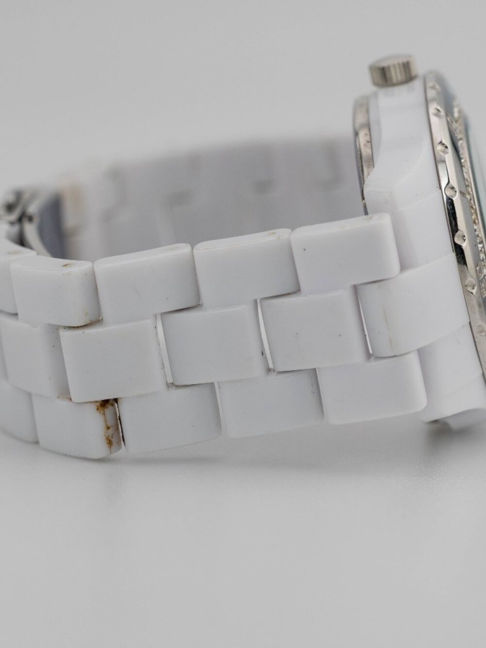 Relic Starla ZR11898 White Crystal Bezel Quartz Analog Women's Watch New Battery - Picture 5 of 9